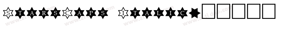StarsCaps Italic字体转换